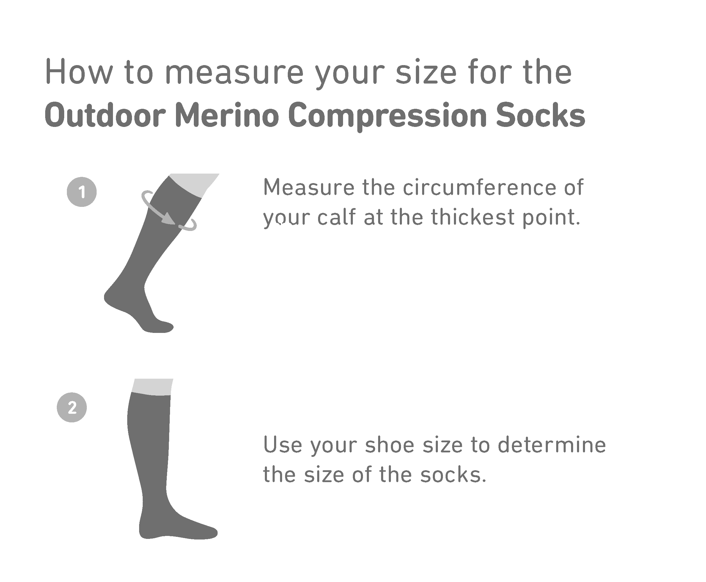 Outdoor Merino Compression Socks | Thigh / Calf | Body Part | Bauerfeind