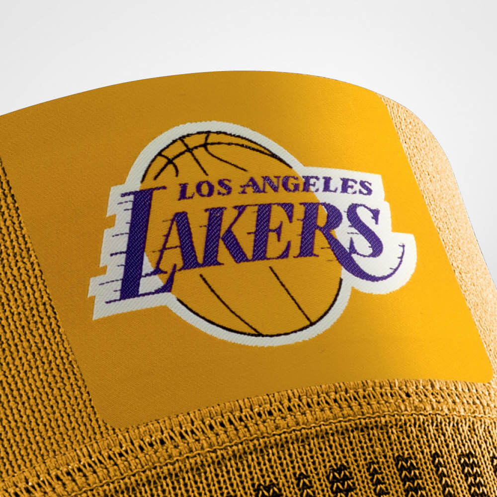Bauerfeind Sports Knee Compression NBA Action - Los Angles Lakers Logo