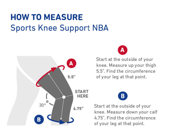 Sports Knee Support NBA, Supports and orthoses, Medical aids