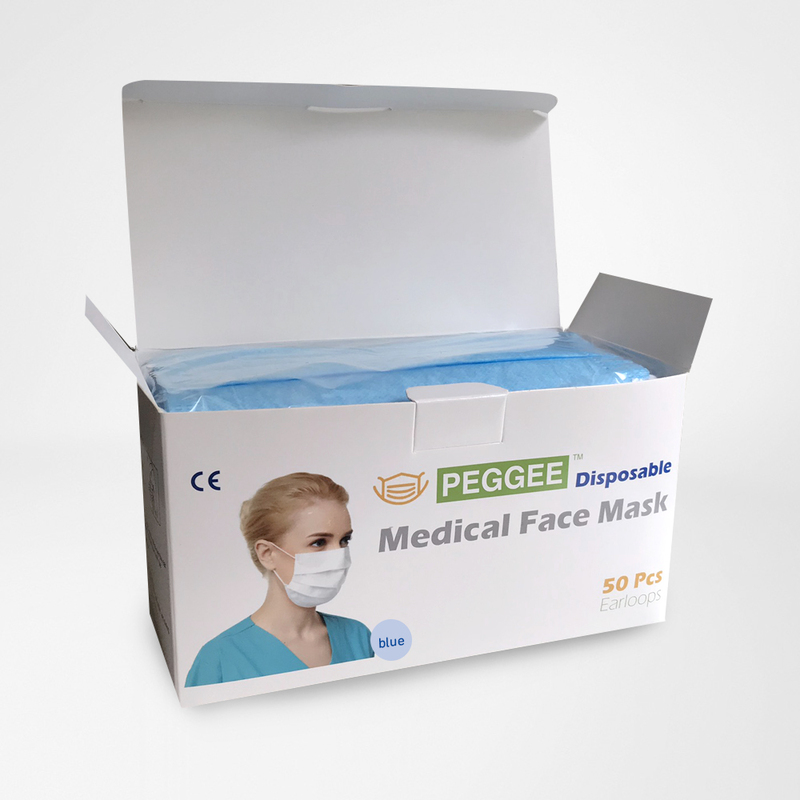 Disposable Face Mask, white (50 pcs box)