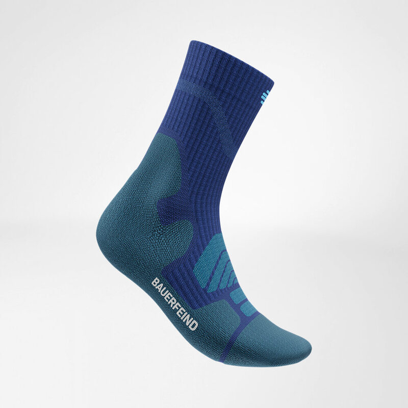 Outdoor Merino Mid Cut Socks | Socks and Sleeves for Running | Running |  Activity | Bauerfeind | Kompressionsstrümpfe